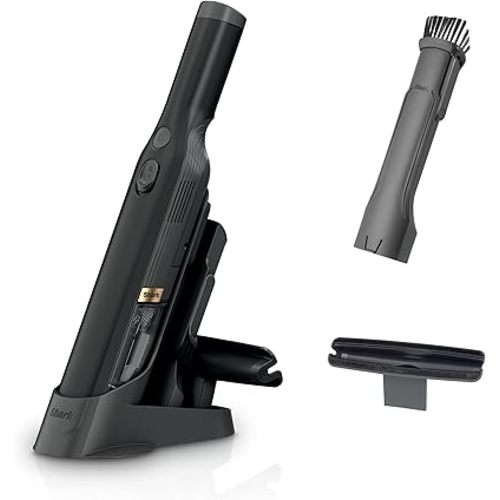 Shark WANDVAC Cordless Hand Vac, Lightweight, Versatile and Portable at 1.4 lbs., Powerful Suction for Pet Hair, Charging Dock, One-Touch Empty for Car & Home, Duster Crevice Tool, Black, WV201BK