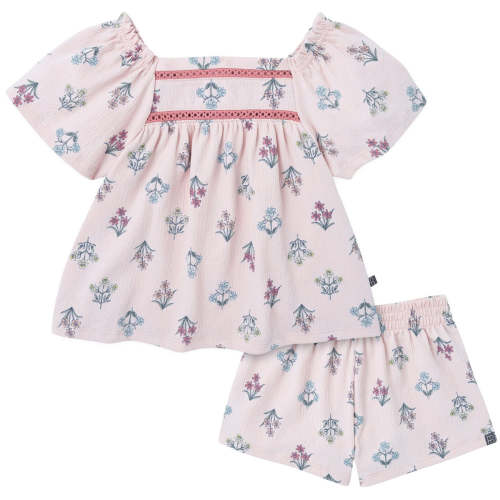 2-Piece Baby Girls Mauve Chalk Multi Top and Short – Gerber Childrenswear