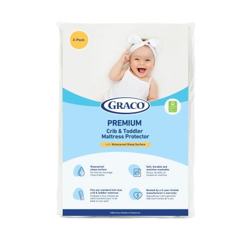 Premium Waterproof Crib And Toddler Mattress Protector