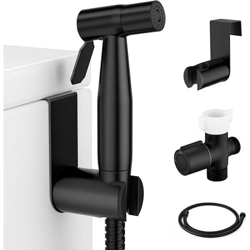 Black Toilet Bidet Sprayer for Cloth Diaper Rinse