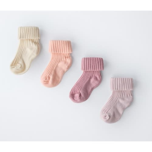 FOUR-PACK OF COLORFUL SOCKS - Pink | ZARA United States