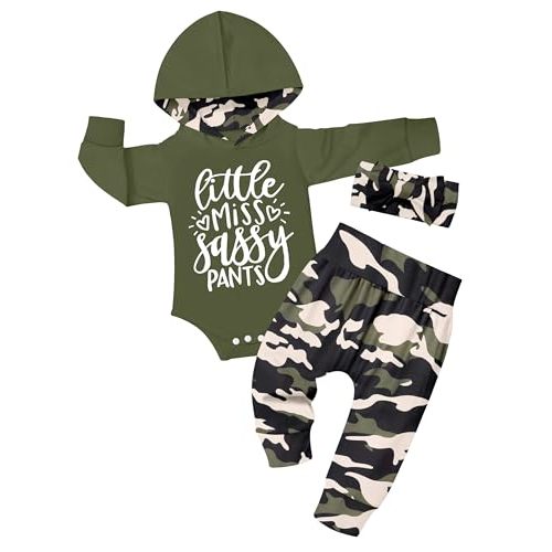 KANGKANG Newborn Baby Girl Long Sleeve Hoodie Pullover Sweatshirt Pants Set Infant Fall Winter Outfits