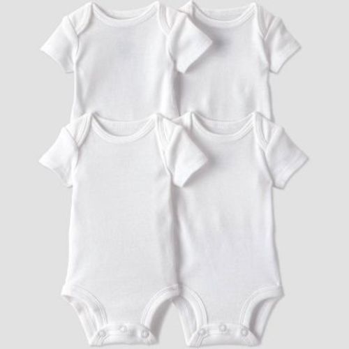 Carter's Just One You® Baby 4pk Short Sleeve Bodysuit - White Newborn