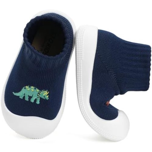 STQ Baby Socks Shoes Toddler Wide Toe Box Non-Slip Slippers Infant Walking Shoe Soft Baby Boys Girls Lightweight Sneakers