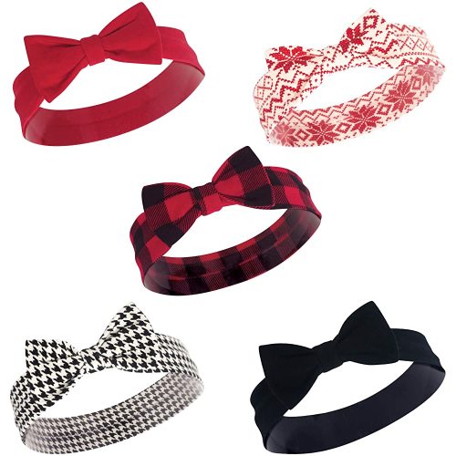 Hudson Baby Infant Girl Cotton and Synthetic Headbands