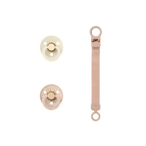 BIBS Gift Set, Latex Size 1 - Blush | Baby Bunting AU