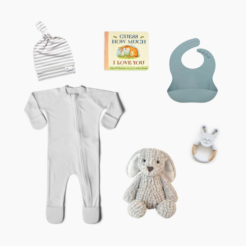 Babylist Some Bunny Loves You Bundle - Grey, 6 items