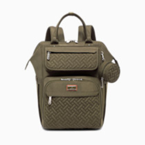 Babbleroo WideTop Diaper Bag Backpack - Army Green