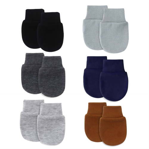BESTSKY Baby Mittens Safe Scratch-Free Gloves Newborn Mittens Temperature-Adaptive Comfort Baby Toddler Mittens Style 3