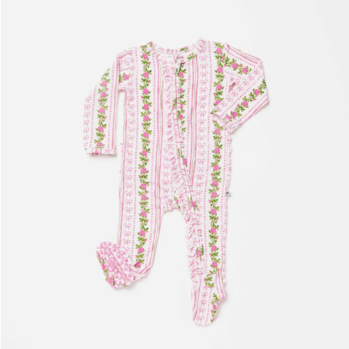Bowquet of Roses Ruffle Footie