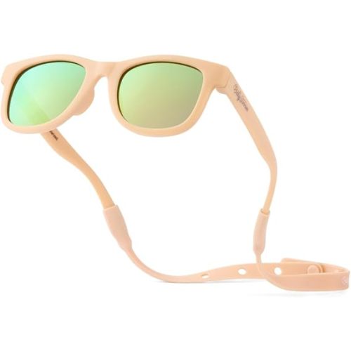 Polarized Baby Sunglasses With Strap - Unbreakable Flexible Infant Sunglasses For Toddlers Newborns 0-24 Months