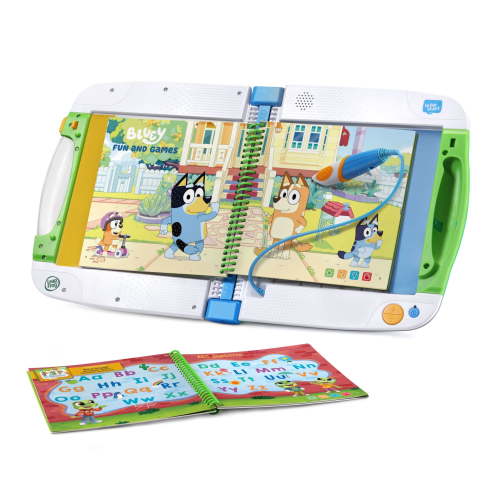 LeapFrog LeapStart Bluey Fun & Games Activity Bundle System and Books, Reading Toy for Kids