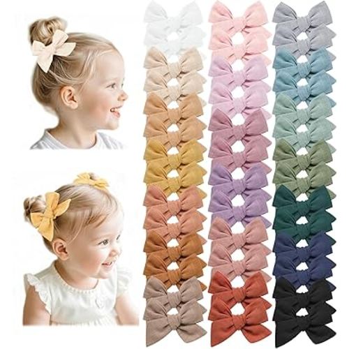 Prohouse 40 PCS Baby Girl Hair Clips, Alligator Hair Bows for Toddlers & Kids, Baby Hair Accessories