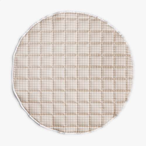 Picnic Gingham Play Mat - Beige