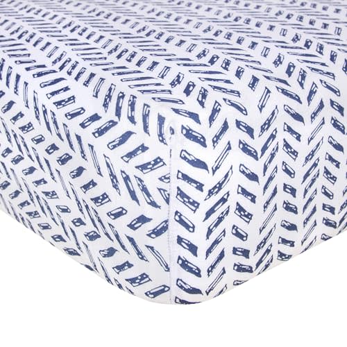 Burt's Bees Baby Essential Organic Cotton Fitted Crib Sheet, Breathable for Boy Girl Standard Crib & Toddler Mattresses