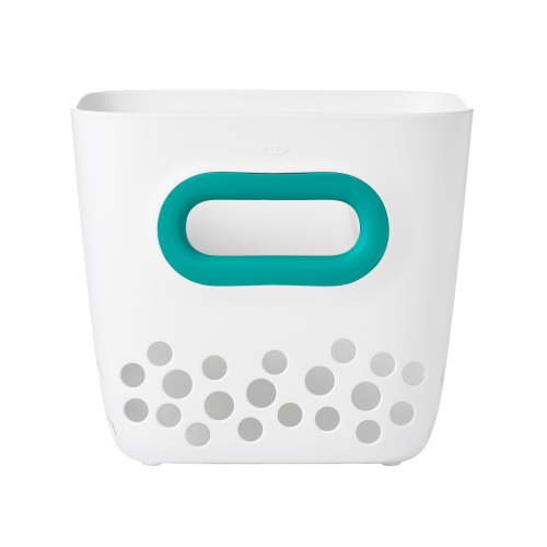 OXO Tot Stand Up Plastic Bath Toy Storage Bin, Teal