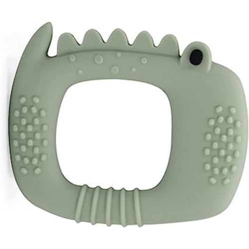 Loulou Lollipop Wild Silicone Baby Teether - Alligator Sage