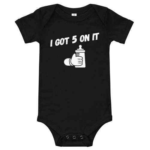 I Got Five On It, Hip Hop Baby Bodysuit One Piece , Hip Hop Clothes, Fun Baby Gift, Baby Clothes, Bay Area Oakland