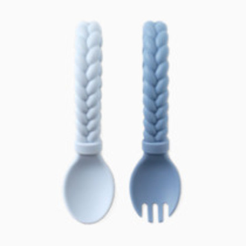 Itzy Ritzy Looped Spoon & Fork Set - Blue