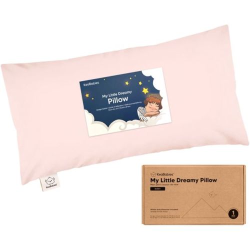 KeaBabies Buddy Toddler Pillow with Pillowcase, 10x18 Buddy Pillow for Toddler, Soft Kids Pillow for Sleeping, Travel, Age 2-5