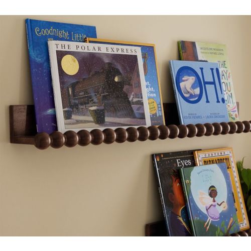 Chris Loves Julia Turned Wood Book Ledge (36")