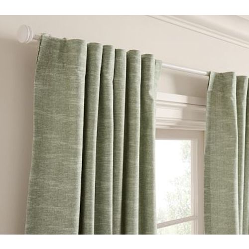 Custom Evelyn Light Filtering Panel , 44x63 , Sage