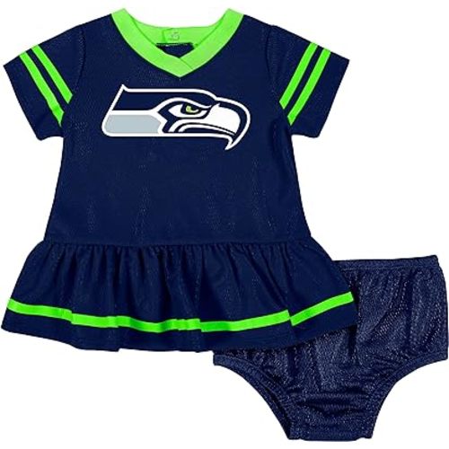Gerber Girls' NFL Team Jersey Dress and Diaper Cover