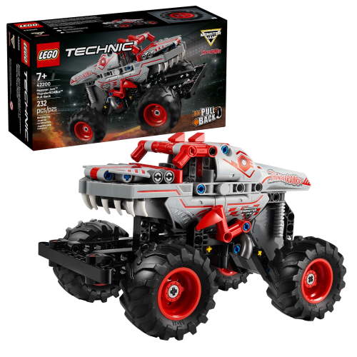 LEGO, Tech Monster Jam ThunderROARus Pull-Back Monster Truck, 42200