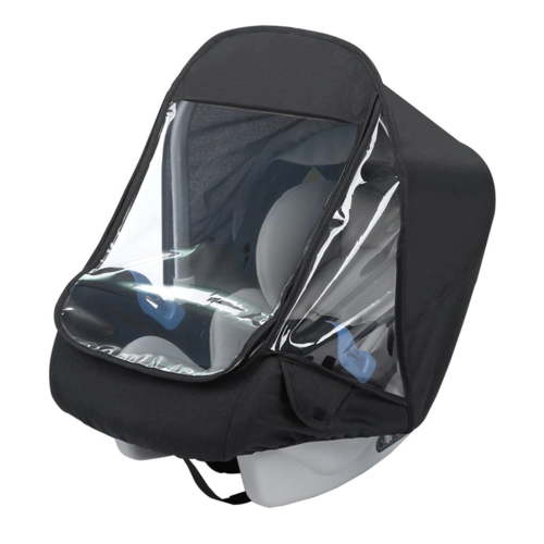 Car Seat Rain Covers for Babies All-Weather Infant Car Seat Cover Ventillated Clear Car Seat Weather Shield Easy Access