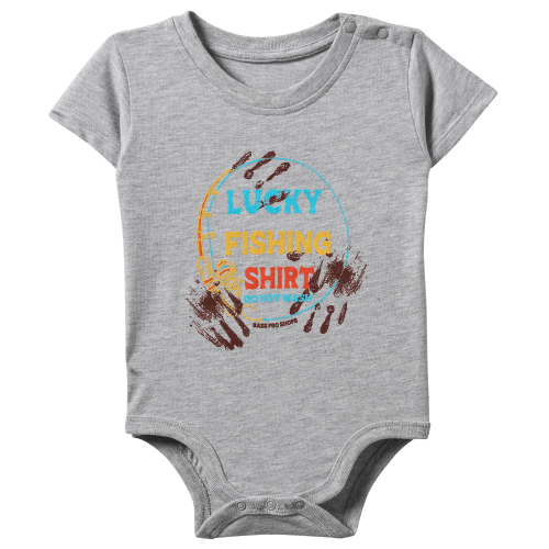 Bass Pro Shops Lucky Fishing Shirt Short-Sleeve Bodysuit for Babies | Bass Pro Shops