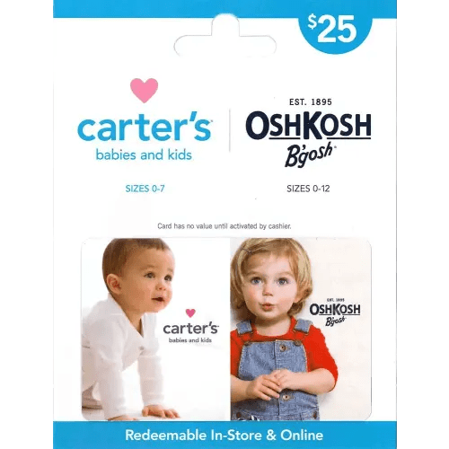 Carter's/OshKosh B’gosh Gift Card $25