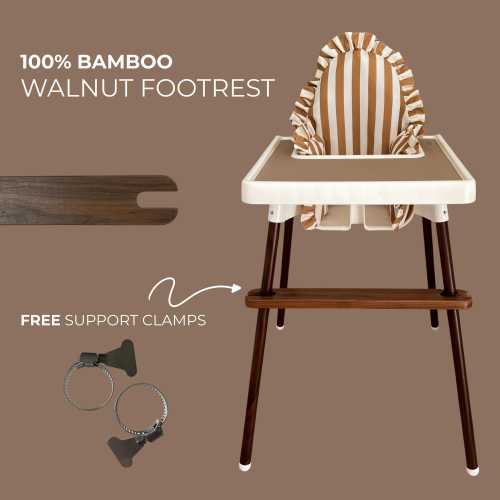 Walnut Bamboo Footrest for IKEA Antilop Highchair