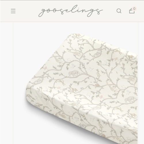 Animal Parade Changing Pad Cover - Ivory