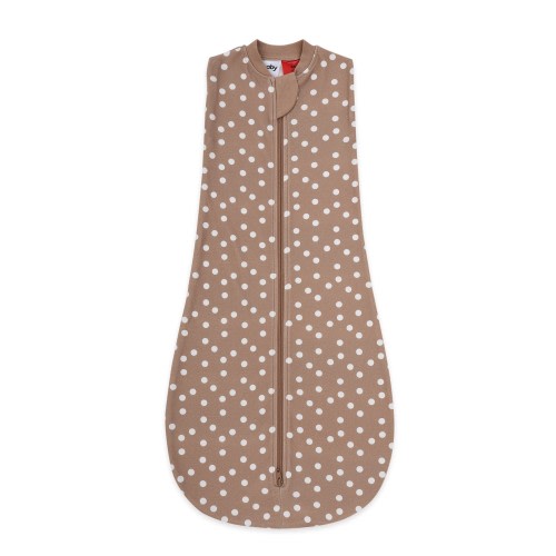 4baby Swaddle 1.0 Tog Choc Dots Size Newborn