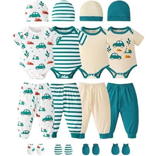 Baby Boy Girl Clothes Newborn Essentials Unisex Must Haves 20Pcs Set Cute Infant Outfits 0 3 6 9 12 18 Months