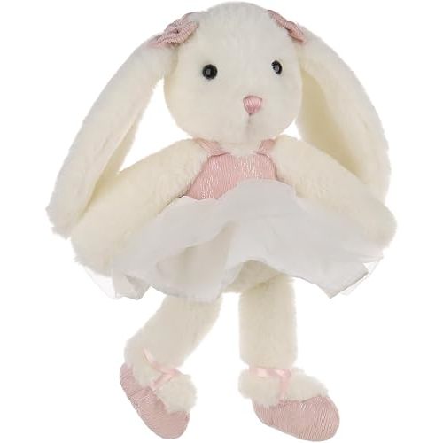 Apricot Lamb Pink Ballet Rabbit Plush Soft Stuffed Animals White 7.5''