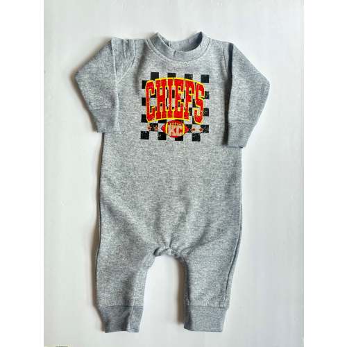 Chiefs Checked Romper