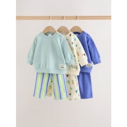 Buy Blue Dog Print Baby Sweatshirt and Joggers Set 6 Piece (0mths-3yrs) from Next USA