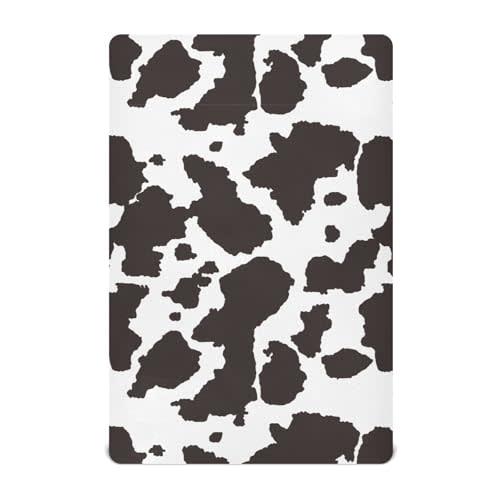 Black and White Cow Print Crib Sheets for Boys Girls 28x52 Inch | Vintage Animal Skin Mattress Cover Retro Farmhouse Unisex Toddler Baby Bed Sheets Fitted Standard Crib Sheets