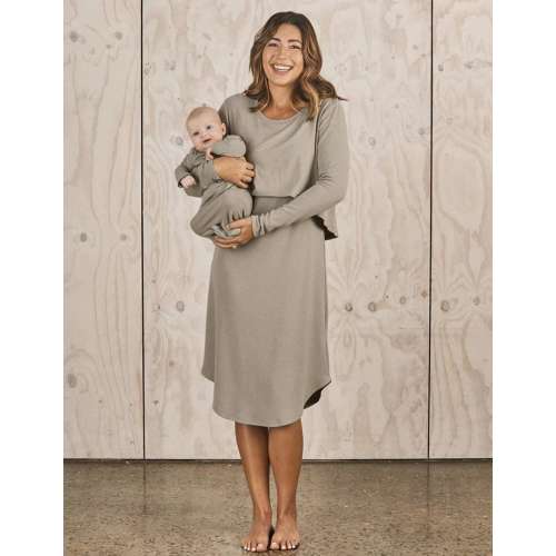 Leah Maternity & Nursing Nightgown + Matching Newborn Gown – Milk & Baby