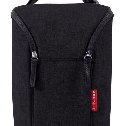 Black Grab & Go Double Bottle Bag | skiphop.com