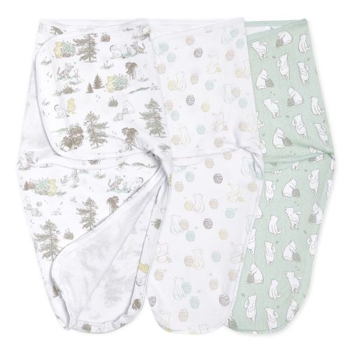 Disney's Winnie the Pooh 3-pk Cotton Wrap Swaddles by aden + anais