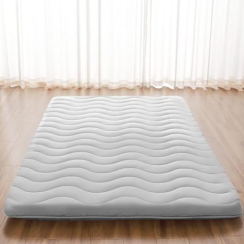 Japanese Futon Floor Mattress, 100% High Density Comfortable Foam, 3.5" Thicken Foldable Mattress Tatami Mat Sleeping Pad, Ideal for Comfort and Support, Kids Floor Lounger Pillow Bed Sofa (Full）
