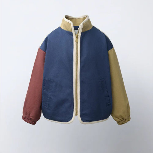 COLORBLOCK JACKET - Navy blue | ZARA United States