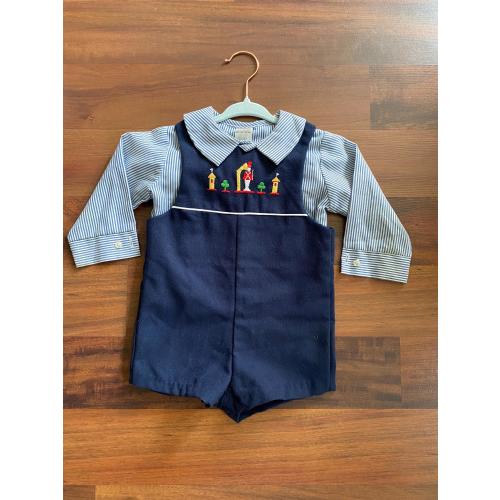 vintage Baby Boy 2Pc Romper Embrodered size 12-18 month’s
