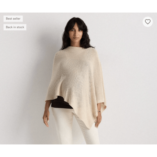 Lightweight Cotton Cashmere Nursing Shawl