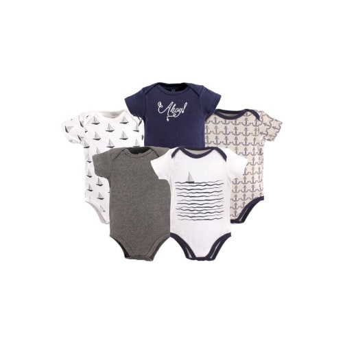 Multipack of 5 Comfortable Cotton Bodysuits, 6-9M