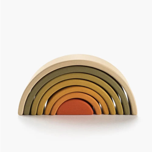 Wooden Mini Rainbow Stacker
