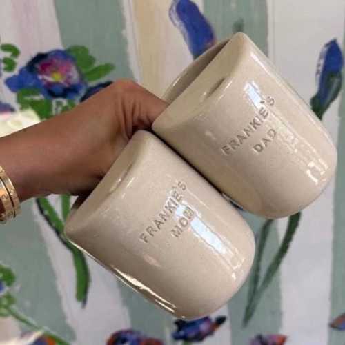 PREORDER Customizable White Letter Travel Mug