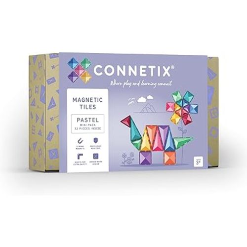 Connetix Pastel Mini Pack, 32 Pieces